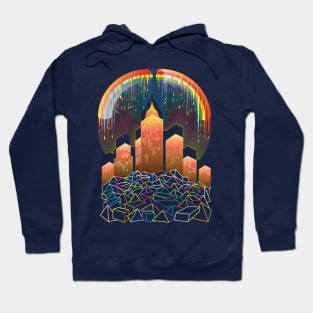 City with the rainbow pride Hoodie